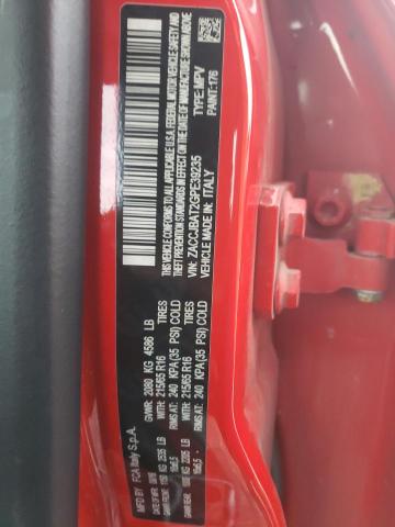 ZACCJBAT2GPE39235 - 2016 JEEP RENEGADE S RED photo 12