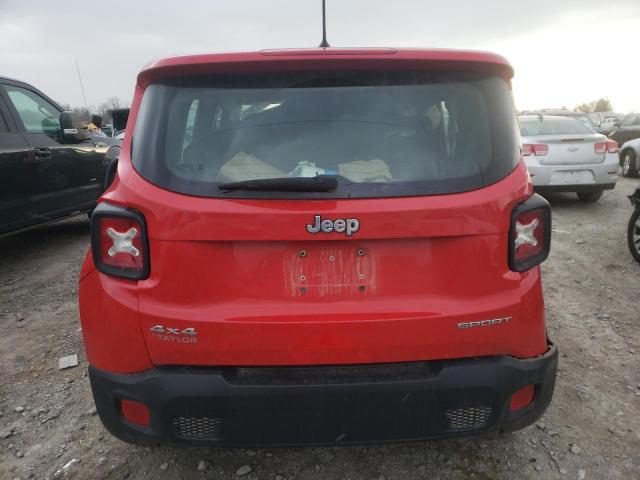 ZACCJBAT2GPE39235 - 2016 JEEP RENEGADE S RED photo 6