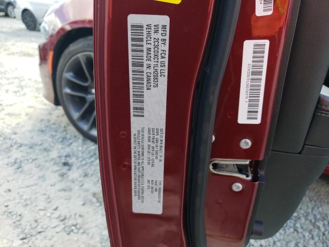 2C3CDXCT1LH208375 - 2020 DODGE CHARGER R/ RED photo 13