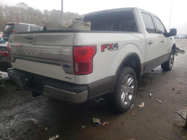 1FTEW1E49LFC51218 - 2020 FORD F150 SUPER WHITE photo 4