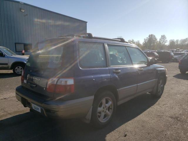 JF1SF65512H741752 - 2002 SUBARU FORESTER S BLUE photo 3