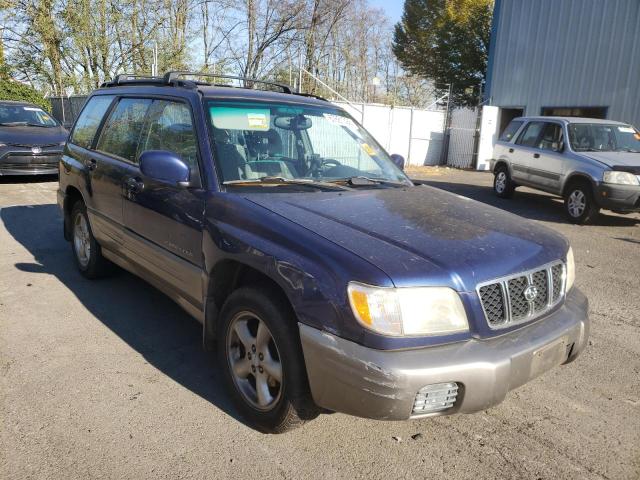 JF1SF65512H741752 - 2002 SUBARU FORESTER S BLUE photo 4