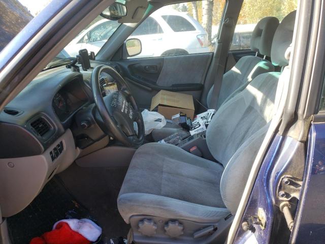 JF1SF65512H741752 - 2002 SUBARU FORESTER S BLUE photo 7