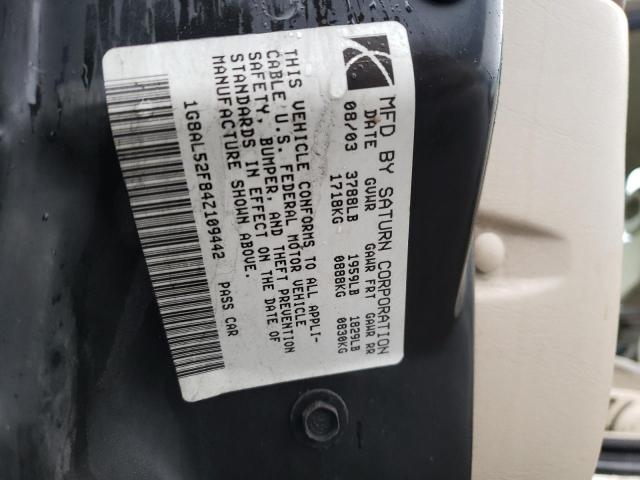 1G8AL52F84Z109442 - 2004 SATURN ION LEVEL Qızıl foto 12