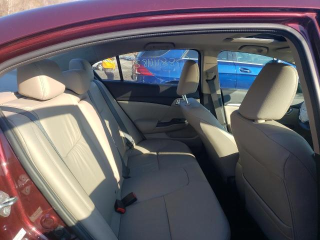 19XFB2F94DE207946 - 2013 HONDA CIVIC EXL Burgund zdjęcie 10