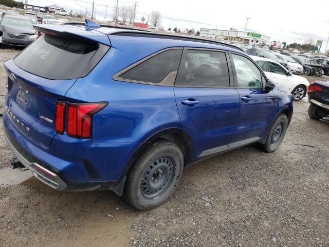 5XYRKDLF8MG012633 - 2021 KIA SORENTO SX BLUE photo 3