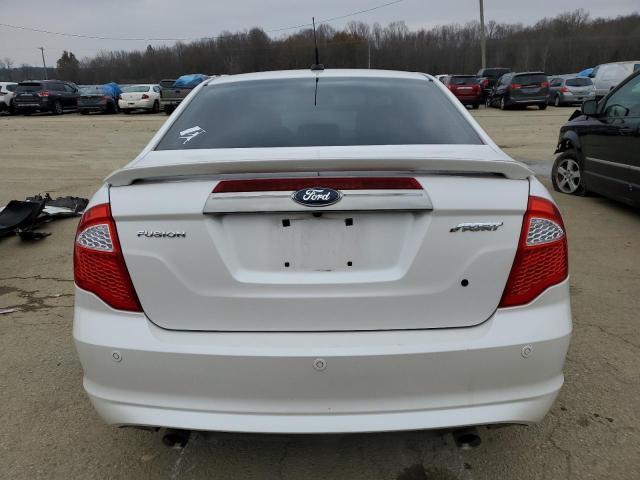 3FAHP0KC0BR189117 - 2011 FORD FUSION SPO WHITE photo 6