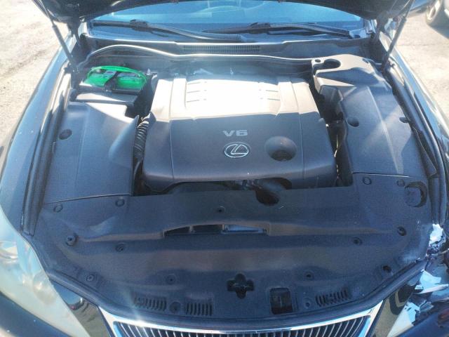 JTHBK262375042455 - 2007 LEXUS IS 250 BLACK photo 11