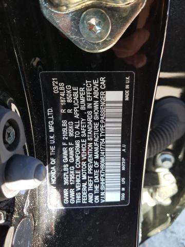SHHFK7H90MU417754 - 2021 HONDA CIVIC SPOR 黑色 照片 12