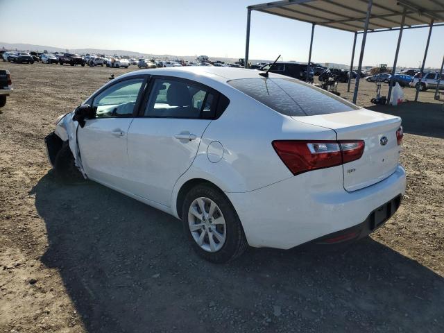 KNADM4A34D6283928 - 2013 KIA RIO LX WHITE photo 2