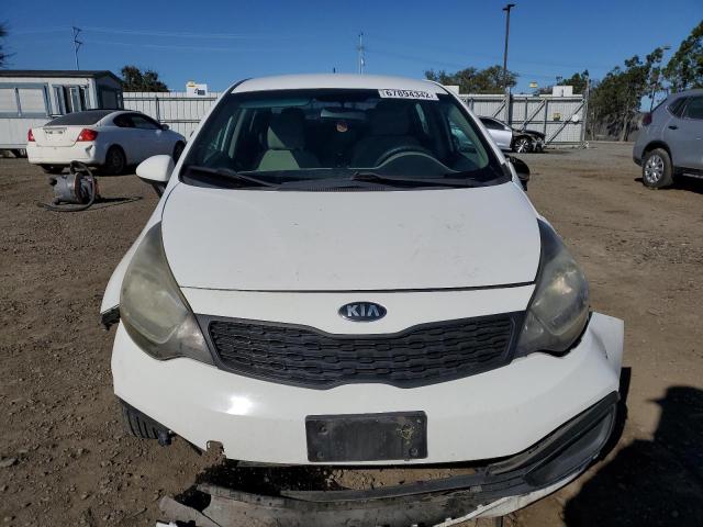 KNADM4A34D6283928 - 2013 KIA RIO LX WHITE photo 5