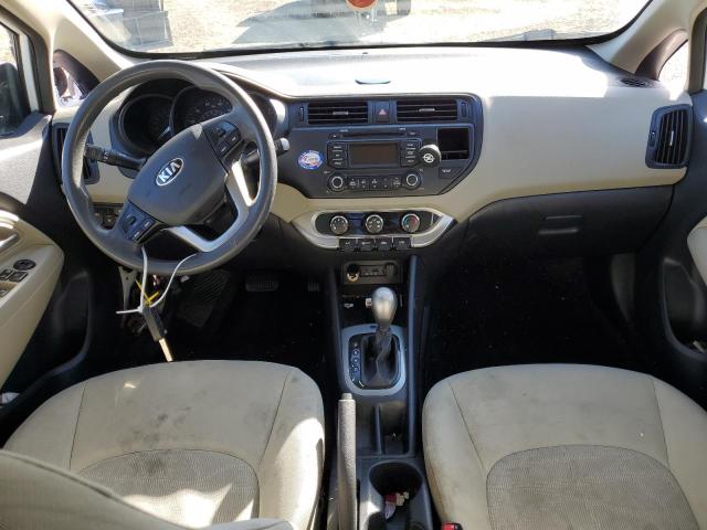 KNADM4A34D6283928 - 2013 KIA RIO LX WHITE photo 8