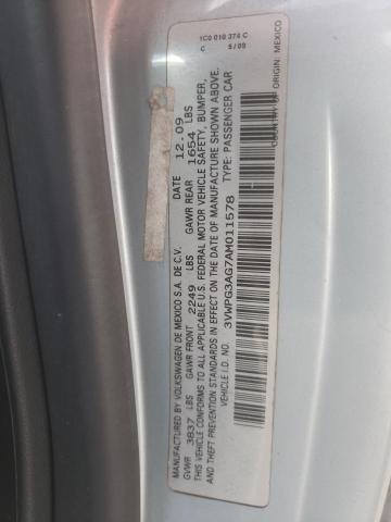 3VWPG3AG7AM011578 - 2010 VOLKSWAGEN NEW BEETLE 蓝色 照片 12