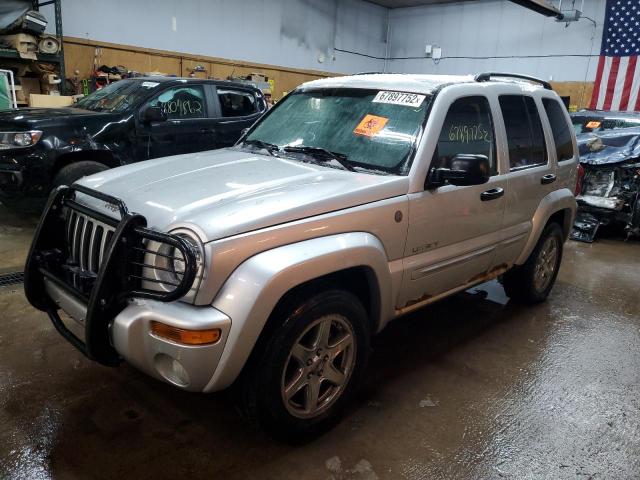 1J4GL58K04W294666 - 2004 JEEP LIBERTY SILVER photo 1