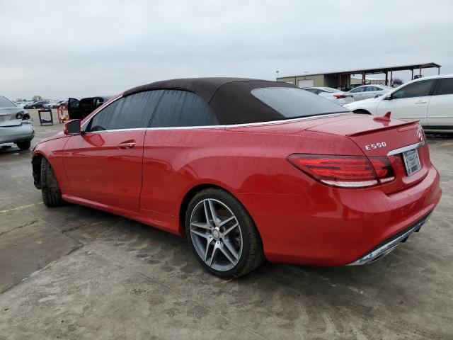 WDDKK7DF7EF269407 - 2014 MERCEDES-BENZ E 550 RED photo 2