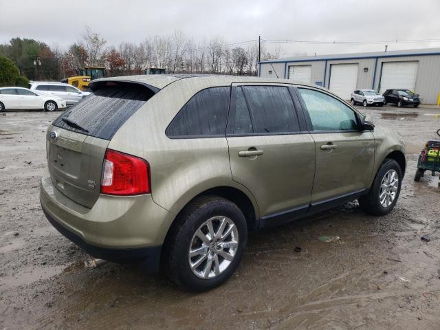 2FMDK4JC5DBC10203 - 2013 FORD EDGE SEL GOLD photo 3