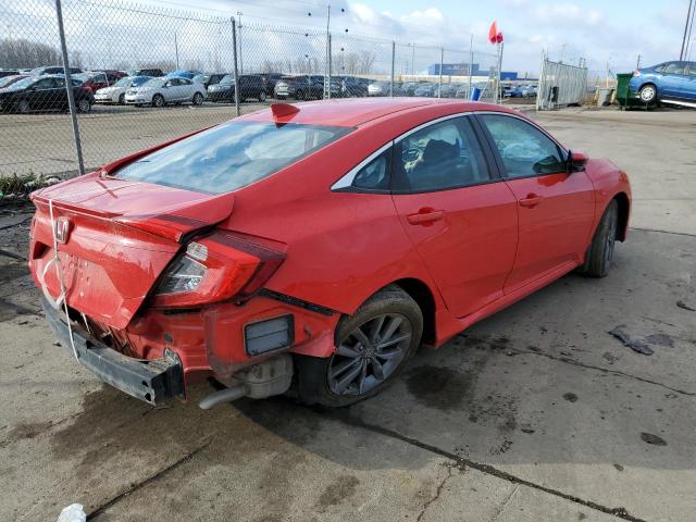 2HGFC1F38KH650316 - 2019 HONDA CIVIC EX RED photo 3