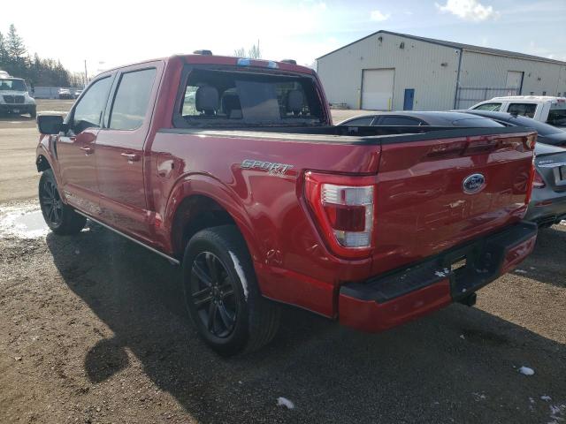 1FTFW1E16MFB74030 - 2021 FORD F150 SUPER RED photo 2