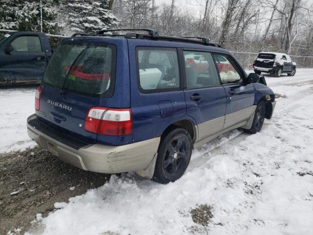 JF1SF65561H703531 - 2001 SUBARU FORESTER S BLUE photo 3