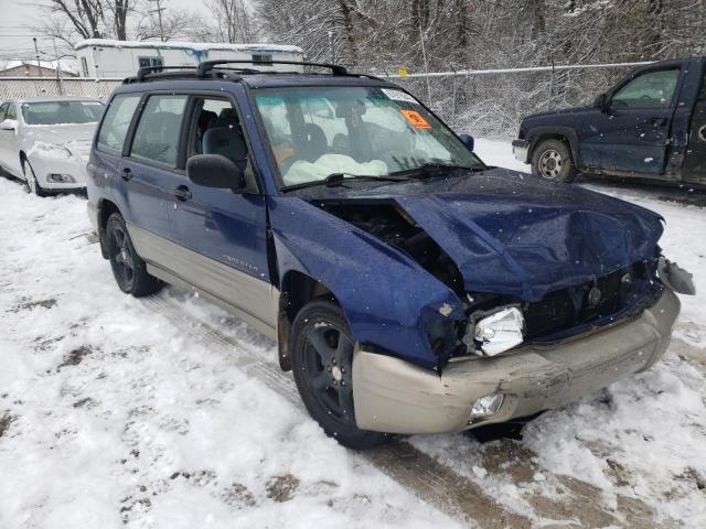 JF1SF65561H703531 - 2001 SUBARU FORESTER S BLUE photo 4