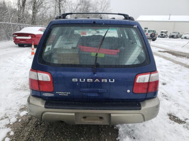 JF1SF65561H703531 - 2001 SUBARU FORESTER S BLUE photo 6