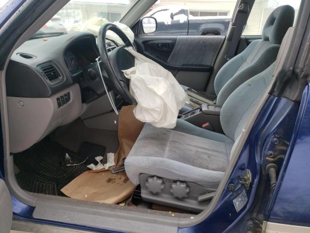 JF1SF65561H703531 - 2001 SUBARU FORESTER S BLUE photo 7