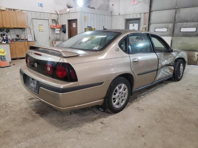 2G1WF52E459128813 - 2005 CHEVROLET IMPALA TAN photo 3