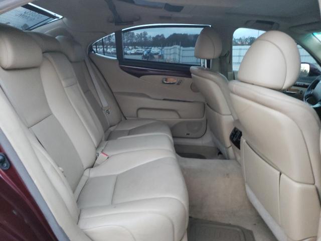 JTHDU46F685005631 - 2008 LEXUS LS 600HL BURGUNDY photo 10