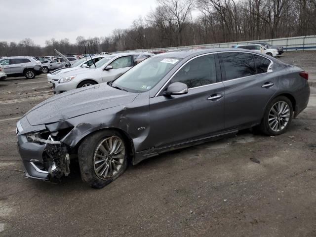 JN1EV7ARXJM433870 - 2018 INFINITI Q50 LUXE SILVER photo 1