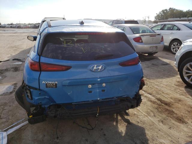 KM8K22AA3MU634712 - 2021 HYUNDAI KONA SEL BLUE photo 6