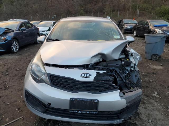 KNADM4A36E6363295 - 2014 KIA RIO LX SILVER photo 5