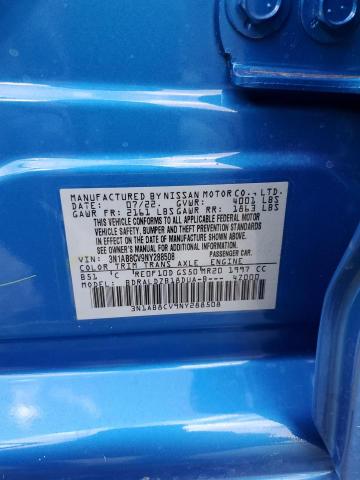 3N1AB8CV9NY288508 - 2022 NISSAN SENTRA SV BLUE photo 12