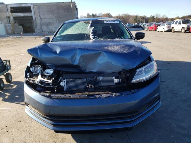 3VW2K7AJ4FM237127 - 2015 VOLKSWAGEN JETTA BASE 蓝色 照片 5