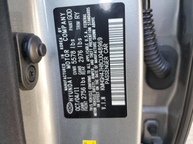 KMHGH4JH8CU048969 - 2012 HYUNDAI EQUUS SIGN GRAY photo 13