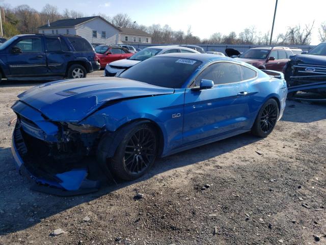 1FA6P8CF8L5102678 - 2020 FORD MUSTANG GT BLUE photo 1