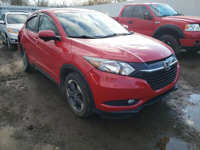 3CZRU6H53JM709254 - 2018 HONDA HR-V EX RED photo 4