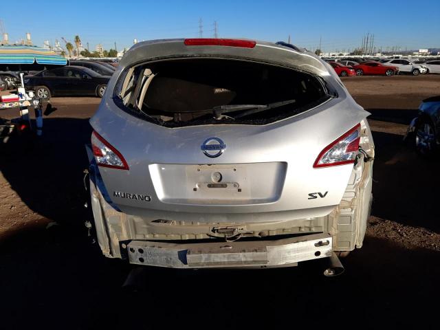 JN8AZ1MU7DW206209 - 2013 NISSAN MURANO SILVER photo 6