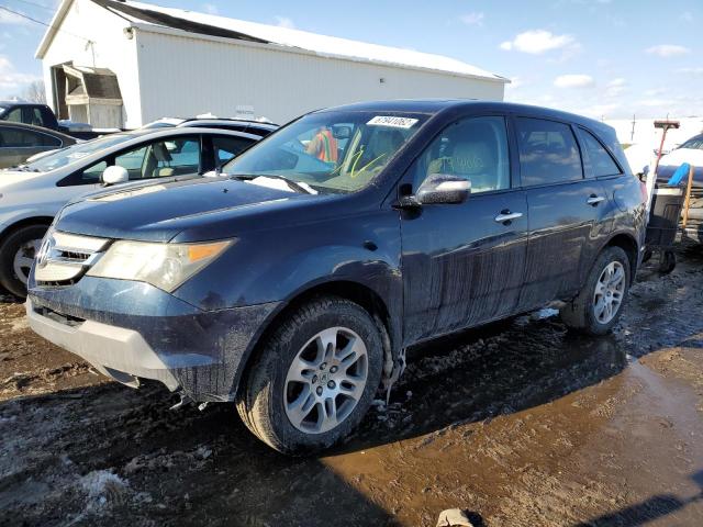 2HNYD28249H510184 - 2009 ACURA MDX BLUE photo 1