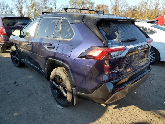 JTMEWRFV3KJ010742 - 2019 TOYOTA RAV4 XSE BLUE photo 2