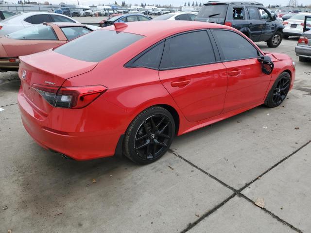 2HGFE2F51NH524546 - 2022 HONDA CIVIC SPOR RED photo 3