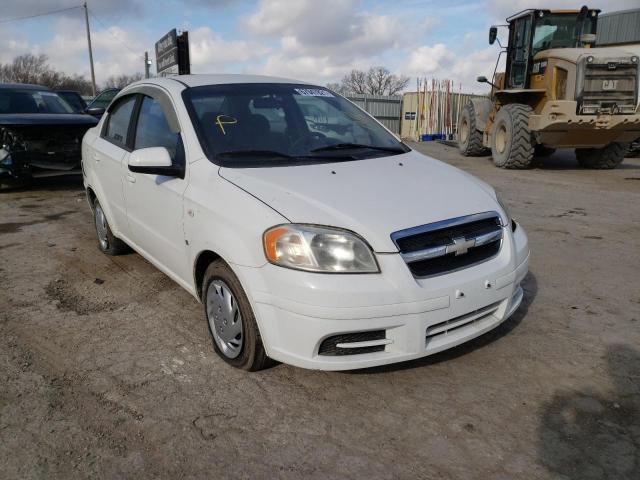 KL1TD56667B085989 - 2007 CHEVROLET AVEO BASE WHITE photo 1