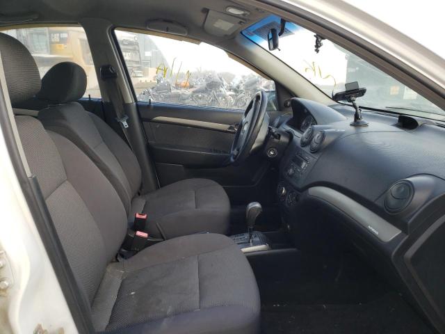 KL1TD56667B085989 - 2007 CHEVROLET AVEO BASE WHITE photo 5