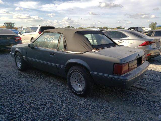 1FABP44A1KF155841 - 1989 FORD MUSTANG LX GRAY photo 2
