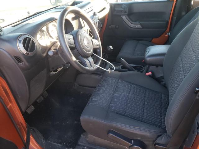 1J4AA2D17BL514827 - 2011 JEEP WRANGLER S ORANGE photo 7