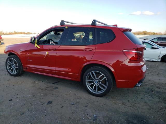 5UXWX7C56F0K33443 - 2015 BMW X3 XDRIVE3 RED photo 2