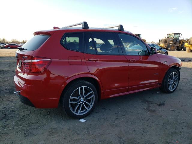 5UXWX7C56F0K33443 - 2015 BMW X3 XDRIVE3 RED photo 3