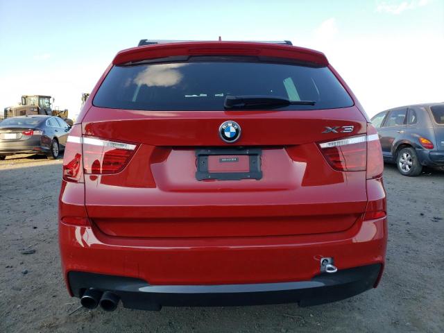 5UXWX7C56F0K33443 - 2015 BMW X3 XDRIVE3 RED photo 6
