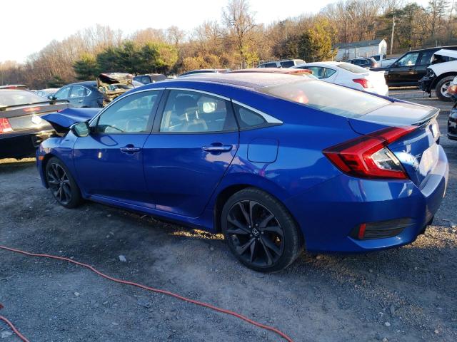 2HGFC2F84KH601423 - 2019 HONDA CIVIC SPOR Көк фото 2
