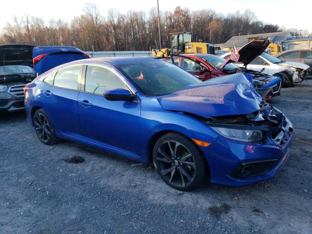 2HGFC2F84KH601423 - 2019 HONDA CIVIC SPOR Көк фото 4