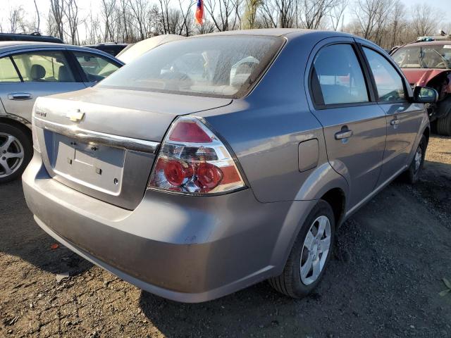 KL1TD56E59B349164 - 2009 CHEVROLET AVEO LS SILVER photo 3